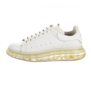 Alexander McQueen White Sneakers with Transparent Sole